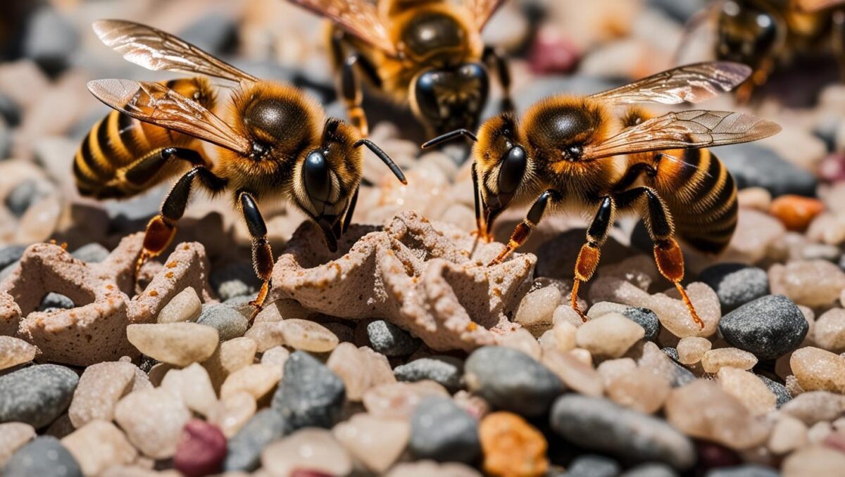 Wildbienen Kiesstrukturen